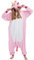 Hstyle Unisexe Adulte Onesie Anime Kigurumi Costume Cosplay Animaux Pyjama À Capuche Vêtements De Nuit La Nouvelle Licorne Rose XL