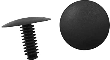 A ABSOPRO Voiture Rivets 5mm x 4mm Plastique Noir (Ensemble de 20)