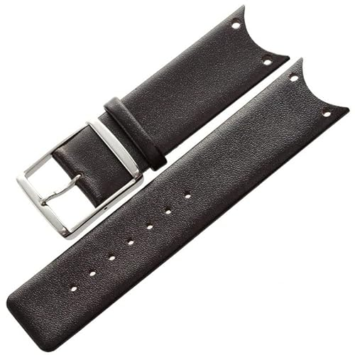 Gute Qualität echtes Leder Uhrenarmband Zubehör Mode schwarze Uhrenarmbänder for CK for Calvin Klein KOH23100 KOV231 (Color : Black)