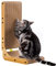 Rascador de gato en forma de L, Poils Bebe Rascador de gato para gatos de interior, protección de muebles, almohadilla de arañazos para gatos, cartón para gatos con juguete de bola, zacate gatera, 26
