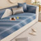 ESCATIC Ice Silk Soft Cooler Sofakissen, faltbar, waschbar, für Wohnzimmer, Sofa, rutschfestes Kissen, kühlend und entheizend, Sofabezug, Kissen, Blau, 90 x 120 cm, 1 Stück