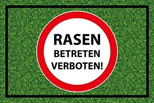 Holzschild 30x40cm Rasen Betreten Verboten Hinweis Achtung
