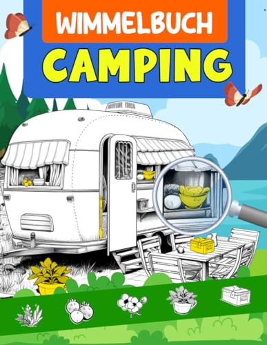 Camping Wimmelbuch: Libros de rompecabezas de objetos ocultos para adultos y niños | Libros de buscar y encontrar | Libro de actividades para adultos, adolescentes, niños