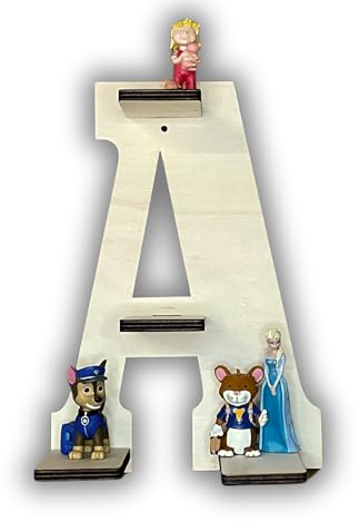 DRYSSON DIY Regal passend für die Toniebox und Tonies Erweiterung Buchstabe Tonieboxregal Tonieregal personalisiert individuell (Buchstabe A)