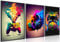 MUWAK Gaming Room Decor - Wall Art Set of 3: Controller Gamer Wall Decor, Canvas Poster for Boys & Kids Game Room, 12x16 in Unframed
