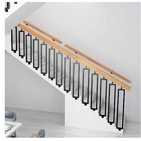Pasamanos para escaleras Columnas simples Escaleras Pasamanos Rotación Compuesto Ático Barandillas Villas Balcones interiores Vallas de madera maciza Uso doméstico Pasamanos de escalera interior al ai