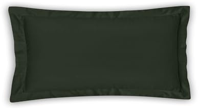Magano® Luxus Bettwäsche-Set - Bambus & Baumwolle Satin - 400 TC Premiumqualität (Dark Green, 40x80 cm)