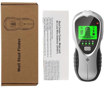 Scanner per pareti Stud Finder Rilevatore Di Metalli Da Parete All'interno Dello Scanner Perno In Legno Rileva Decorazione Strumenti Precisi For Fori Di Perforazione Trova Cavi CA ( Color : SH201 Silv