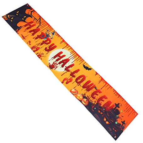 Vaguelly 1stück Halloween Party Banner Großflächige Dekoration Für Garten Und Malls Auffälliges Und Gruseliges Design Für Fotohintergründe Und Festlichkeiten Perfektes Zubehör Für