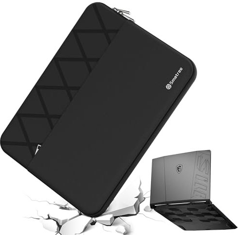 Smatree MSI - Custodia protettiva per computer portatile da 15,6, per PC portatili MSI Gaming Pulse 15/Crosshair 15/Bravo 15/Alpha 15/WF66, con tasca per accessori, cerniera YKK, design brevettato