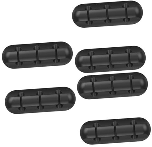 Housoutil 3 Sätze Elastizität Crush Widerstand Kabelhalter Clips Schreibtisch Kabel Organizer Für Wandfliesen 2 Stück * 3