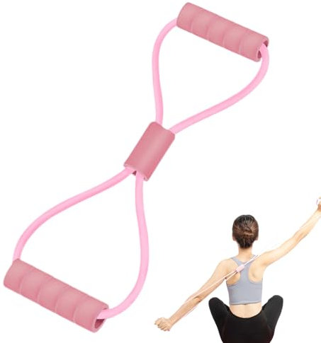 Bande d'exercice avec poignées, sangles de tension flexibles pour exercices féminins, accessoires d'entraînement polyvalents pour bras, épaules, dos, jambes, fesses
