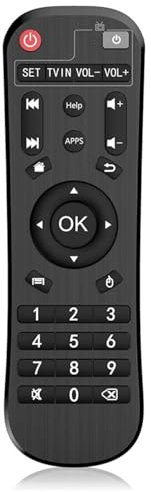 Télécommande de rechange compatible avec Android TV Box HK1, HK1 Max, HK1 RBox, HK1 Play, X96 Mini, Plus Q, X96 Max Ultra, X96 Air, MXQ, MXQ Pro, T9, T95Q T95 Mini : HK1-R