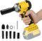 Cordless Impact Wrench, 600Nm Brushless Impact Gun Compatible with Dewalt 21V, Electric Impact Driver 3 Speeds Adjustment and 12 Accessory for Car Furniture Car Tyre Change(No Battery)