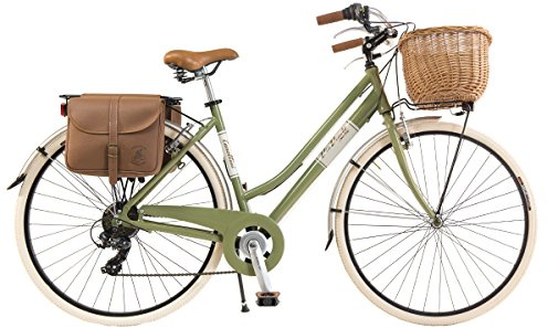 Via Veneto by Canellini Citybike City Vintage Retro Aluminium Damen oliv