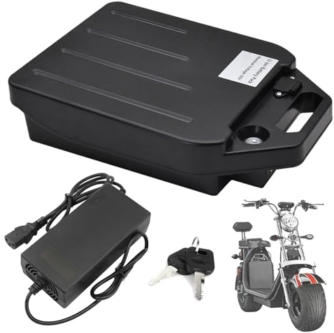 SSCYHT Lithium-Batterie 60V 20Ah 15Ah Ersatzbatterie 48V Li-Ionen-Batterien 72V Motorradbatterien für 250W - 1500W Motor-Kit mit Ladegerät und Griff,60v15ah
