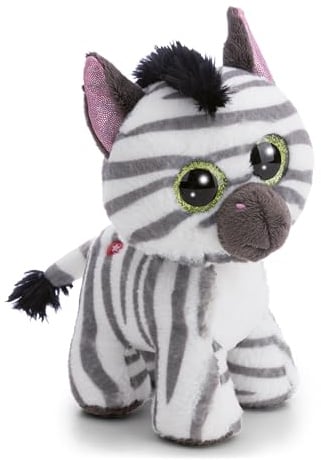 NICI GLUBSCHIS Kuscheltier Zebra Mankalita 15cm - weiß - 63055 | Stofftier aus weichem Plüsch, niedliches Plüschtier zum Kuscheln und Spielen, für Kinder & Erwachsene, tolle Geschenkidee