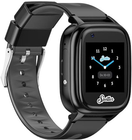 Spotter Senior GPS Watch (4G) - wasserdichte Smartwatch mit GPS-Tracking, SOS-Alarm, Anrufen, Geofencing - Bezahlte Nutzungsdauer, Sicherheit für Senioren