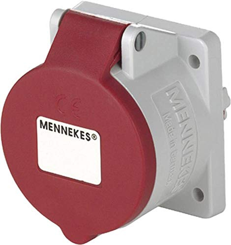 Mennekes 1797 grau, rot – -Steckdose 32 A, 50 – 60, 75 mm, 92 mm, 75 mm