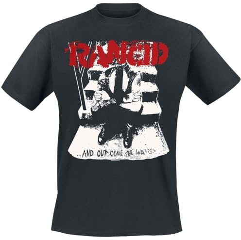Rancid Wolves Männer T-Shirt schwarz Band-Merch, Bands
