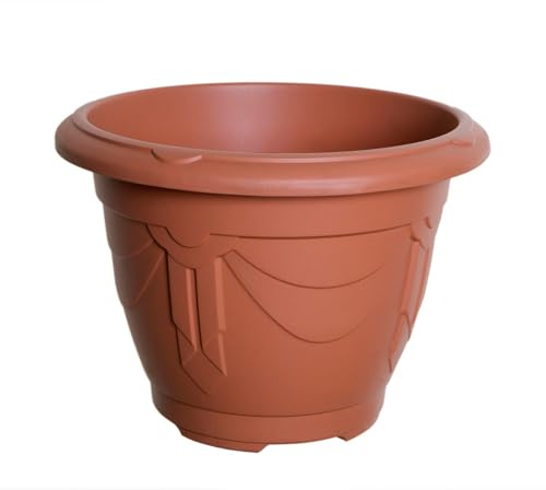 Whitefurze G02018 24cm Venetian Round Planter - Terracotta