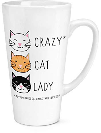 Crazy CAT Lady 17OZ Latte Mug