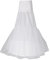 Sharplace Weiß Petticoat Unterrock Kleid Unterkleid Reifrock Fischschwanz Brautkleid Underskirt Crinoline Umfang 102 cm