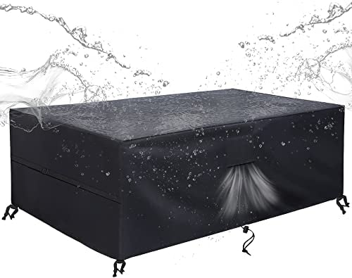 SIRUITON 200x160x70 Cmcubierta De Muebles De Patio, Funda para Muebles De Jardín, Impermeable, Resistente Al Viento, Resistente a Los Rayos UV, Cubierta De Muebles Oxford 420D para Mesa Y Sillas