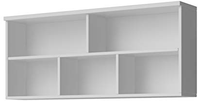 mb-moebel Regale kreative Wandregale Wand hängende Schränke einfache Wandschrank Regale Alice I 09 Weiß (Korpus: Weiß)