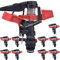 Suinga Pack 10 Aspersor de Riego Agricola Regulable | Aspersor Circular y Sectorial 1/2 | Aspersor de Césped Impulso 8 a 13 m