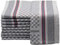 ZOLLNER 10er Set Geschirrtücher, 45x90 cm, Baumwolle, grau kariert