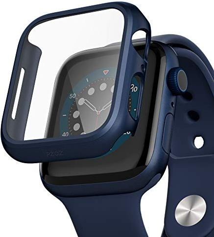 PZOZ Hülle Kompatibel mit Apple Watch Series SE2/SE/6/5/4 40mm mit PET Displayschutz, iWatch Sehr stark PC Schutzhülle, All-Around Schutz Case für Apple Watch Series SE2/SE/6/5/4 40mm (Blau)