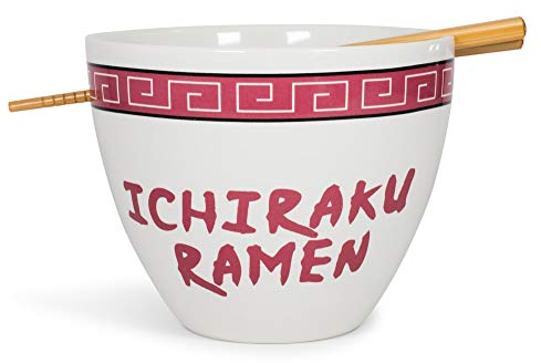 JUST FUNKY Naruto Japanisches Geschirr-Set, Ramenschüssel und Essstäbchen, 473 ml