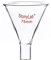 stonylab Vidrio Embudo de Polvo, Pared Pesada Powder Funnel Vidrio de Borosilicato Embudo de Tallo Corto con 75 mm de Diámetro Superior y 22 mm de Longitud de Vástago