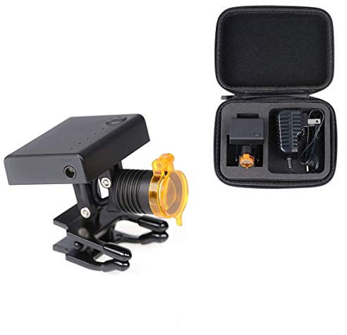 ORILAO faro senza fili portatile della luce della testa di 3W LED con il tipo clip-on del filtro ottico per la lente d'ingrandimento binoculare