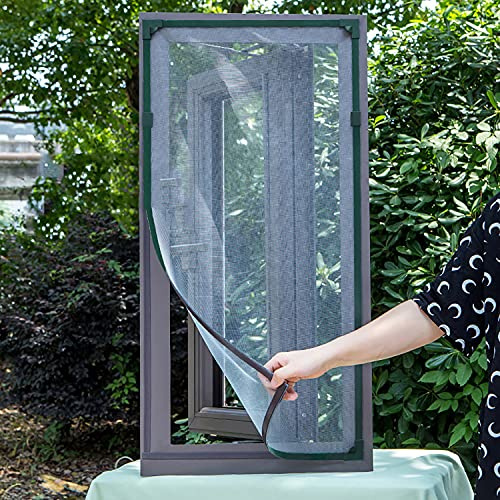 Porta zanzariera Magnetica 40x90cm, Anti Zanzare Insetti Zanzariera Universale Finestra Piccola Fissa Senza forare o avvitare for Finestra