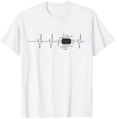 CPU Chip Herzschlag Heart Beat T-Shirt