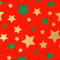 Geschenkpapier 70cm x 2m Rolle Sterne Muster Weihnachtspapier gold grün rot