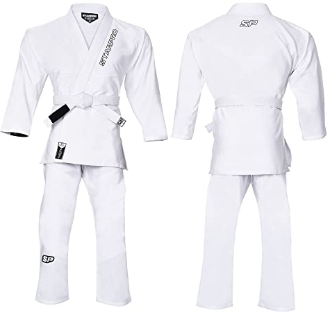 Starpro Evolve Preshrunk Premium Jiu Jitsu, BJJ Gi Molte Dimensioni e Colori Gi Jujitsu, Gi BJJ Leggero, Gi Jiu Jitsu, Gi Juijitsu, Gi BJJ, Gi BJJ Uomini