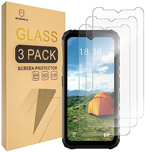 Mr.Shield Protector de Pantalla para Ulefone Armor 22 Cristal Vidrio Templado [3 Piezas] [9H Dureza] Anti-Arañazos