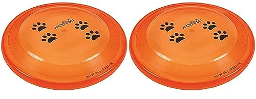 TRIXIE 3356 Dog Activity Dog Disc, bissfest, ø 23 cm, Sortiert (Packung mit 2)