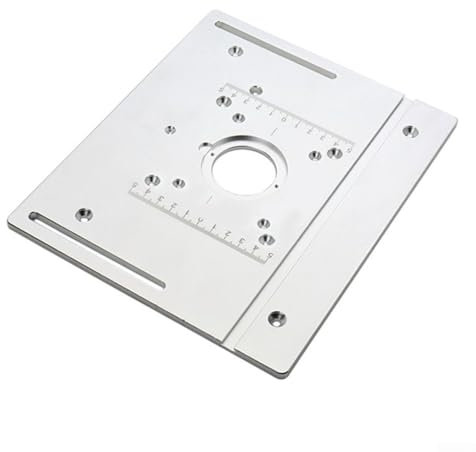 HEIBTENY 1 piastra universale per fresatura in alluminio, fresa elettrica, 85 X 85 Mm/60 X 70 Mm, per fresatrice elettrica legno