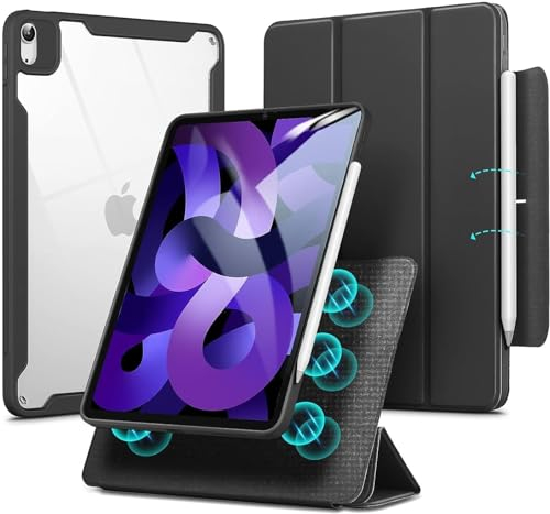 ESR Rebound Hybrid Case 360 - Funda para iPad Air 6/5/4, Color Negro
