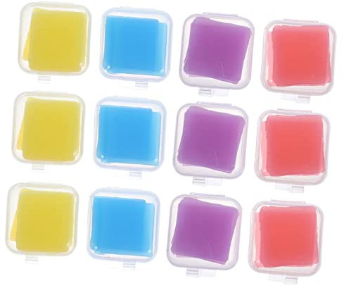 SEWACC 6pièces Colle Argile pour Peinture Diamant Boîtes De Mud Tubulaire Bleues Jaunes Violettes pour Drilling Mud Et Outils De Broderie Cross-Stitch