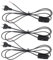 Powice 3 Stück Kabel mit Stecker,Anschlusskabel mit Stecker,1,8m Kabel mit Schalter und Stecker,Kabel mit Schalter,Stecker mit Schalter,Geeignet für Lampen, Tischlampen, Stehlampen(Schwarz)