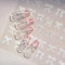 5D Geprägte Weiße Spitze Bogen Nagelsticker Perlen Schleifen Nagelaufkleber Nagelfolie Selbstklebend Pearls Ribbon Bow Nail Sticker Schleife Nageldesign Aufkleber Nägel Zubehör für Frauen Nail Art