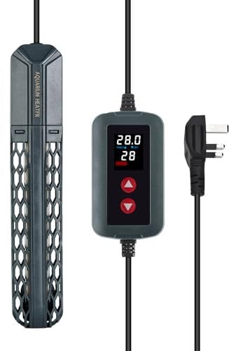 SZELAM 300W Aquarium Heater,Submersible Fish Tank Heater with External Digital Temperature Controller,Explosion-Proof Quartz Tubes Aquarium Heater for Marine Saltwater and Freshwater