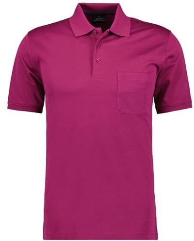 RAGMAN Herren Softknit-Polo mit Brusttasche, Kurzarm Mulberry-480, XL