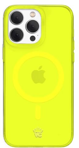 VELVET CAVIAR for iPhone 15 Pro Max Case Neon Yellow - Compatible with MagSafe [10ft Drop Tested]