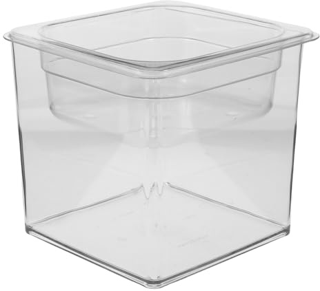 Hemobllo Goldfish Fish Tank for Cat Drinking Water Plastic Turtle Breeding Box Desktop Bubble Bowl Plant Vase Pot Fish Lamp Aquarium